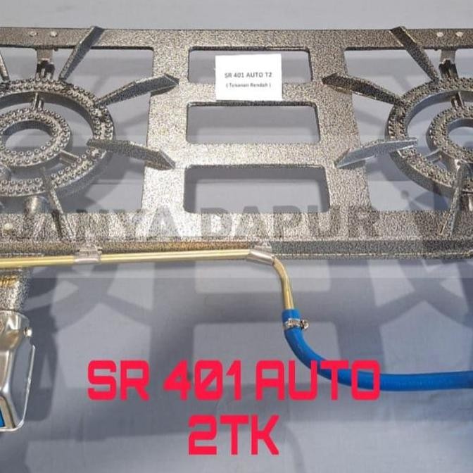 Kompor gas bodi cor sunrise sun rise tipe 401 auto 2 tungku mata SNI - kompor sunrise - 401 auto 2 m
