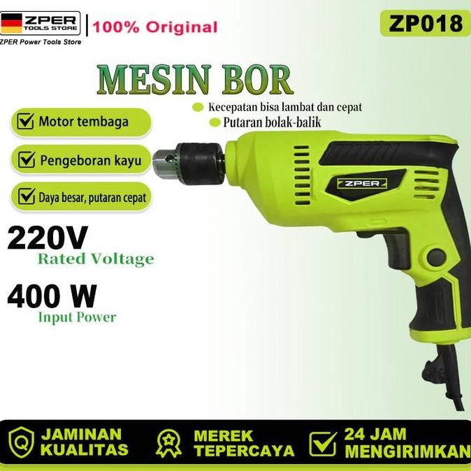VELDORA- ZPER Steker Kabel Mesin bor Bor tangan listrik Bor beton Bor tembok alat bor termurah Obeng