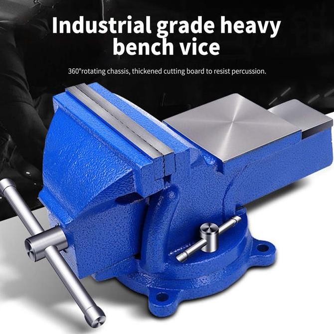 VELDORA- Tool House GH54RF Catok Paron Ragum Besi 5 inch 125mm/5.3kg Bench Vice Vise Alat Jepit