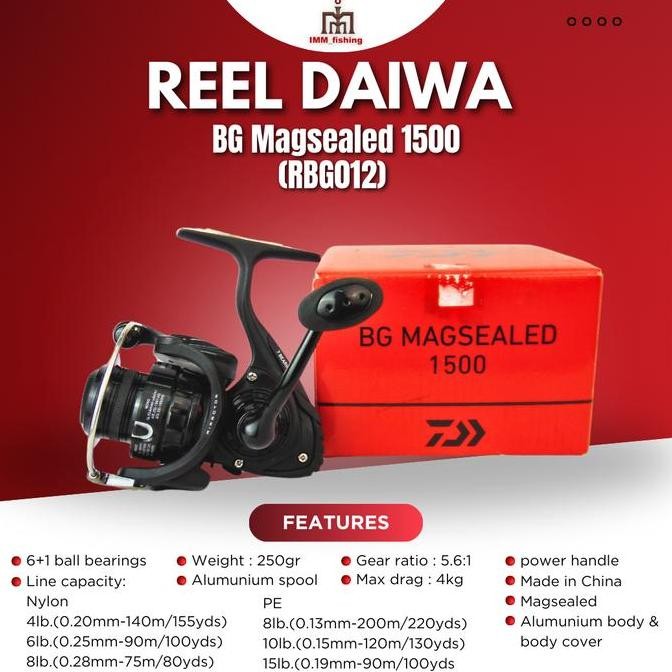 TERBARU - Reel Daiwa BG Magsealed 2500