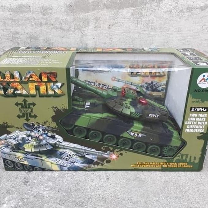 Mainan Remote Control Tank War - RC Mobil Tank Leopard