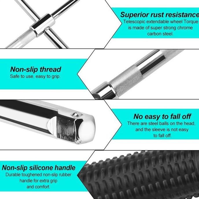 Kunci Palang Roda Ban Mobil Telescopic / Kunci Ban Mobil Telescopic / Kunci Ban Mobil Palang