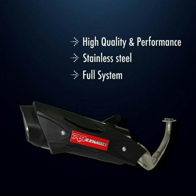 Knalpot R9 Misano MX King, Jupiter MX, Sonic, Supra GTR, Satria Fu