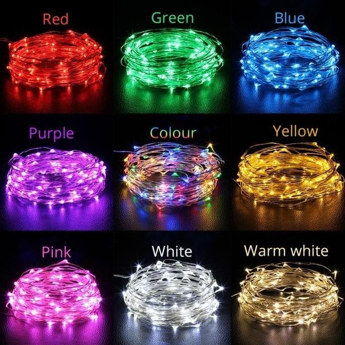Lampu Natal Tumblr Hias Kawat 10M LED Tembaga Christmas String Light