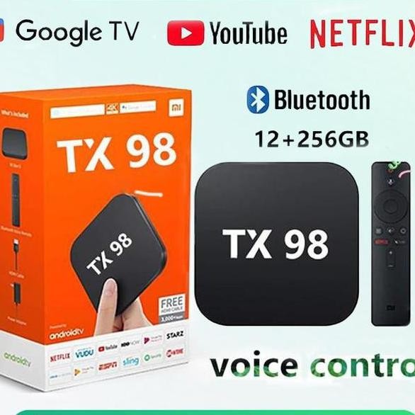 Tx 98 Android Tv Box 8K Android Settop Box 12256G Bluetooth Connection Intellent Voice Control Wifi 