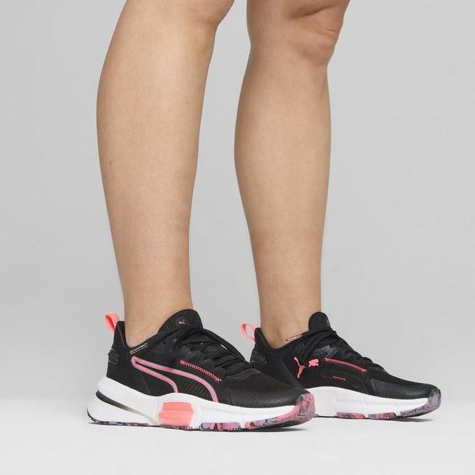 Puma Sepatu Training Wanita Pwrframe Tr 3 Black-Sunset Glow