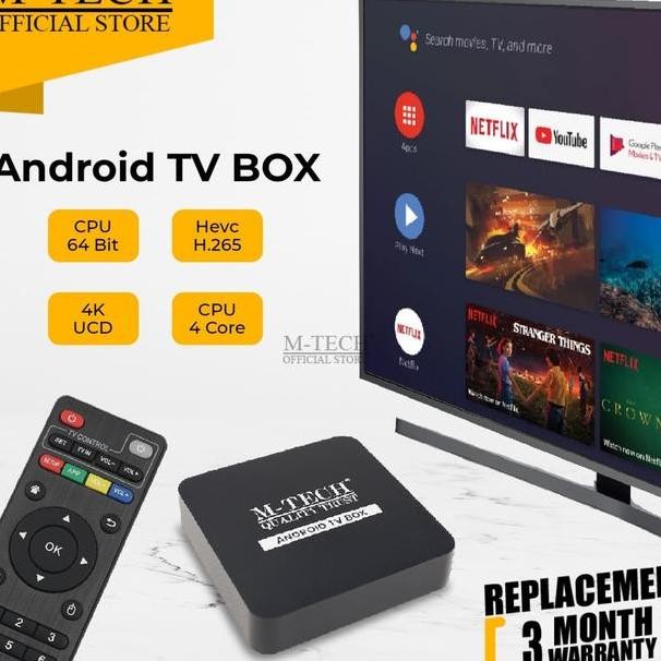 Mtech Stb Tv Box Android 10 4K Ultra Hd Wifi