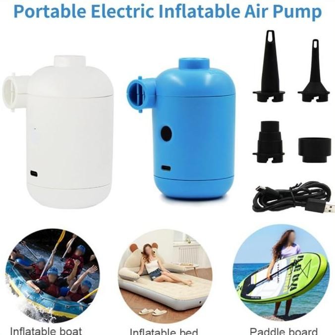 Pompa Angin USB Portable Vakum Pompa In Out Kasur Bag Serbaguna