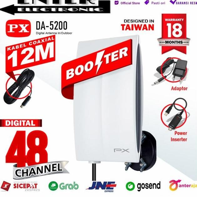 Px Antena Da 5200 Px Indoor Outdoor Antena Tv Dital Da5200