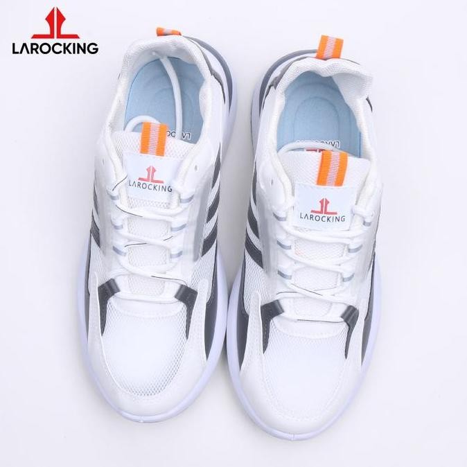 Larocking - Nova Putih Abu | Sepatu Sneakers Casual Gym
