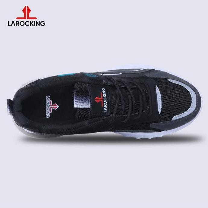 Larocking - Glynt Hitam  Abu | Sepatu Sneakers Casual Gym