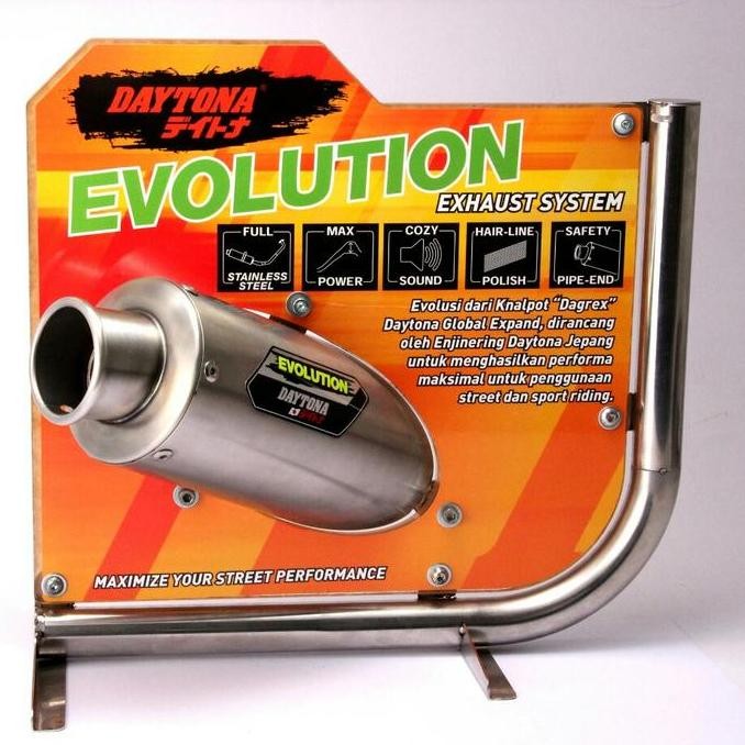 Knalpot Racing Aerox Daytona Evolution + Db Killer Best Quality