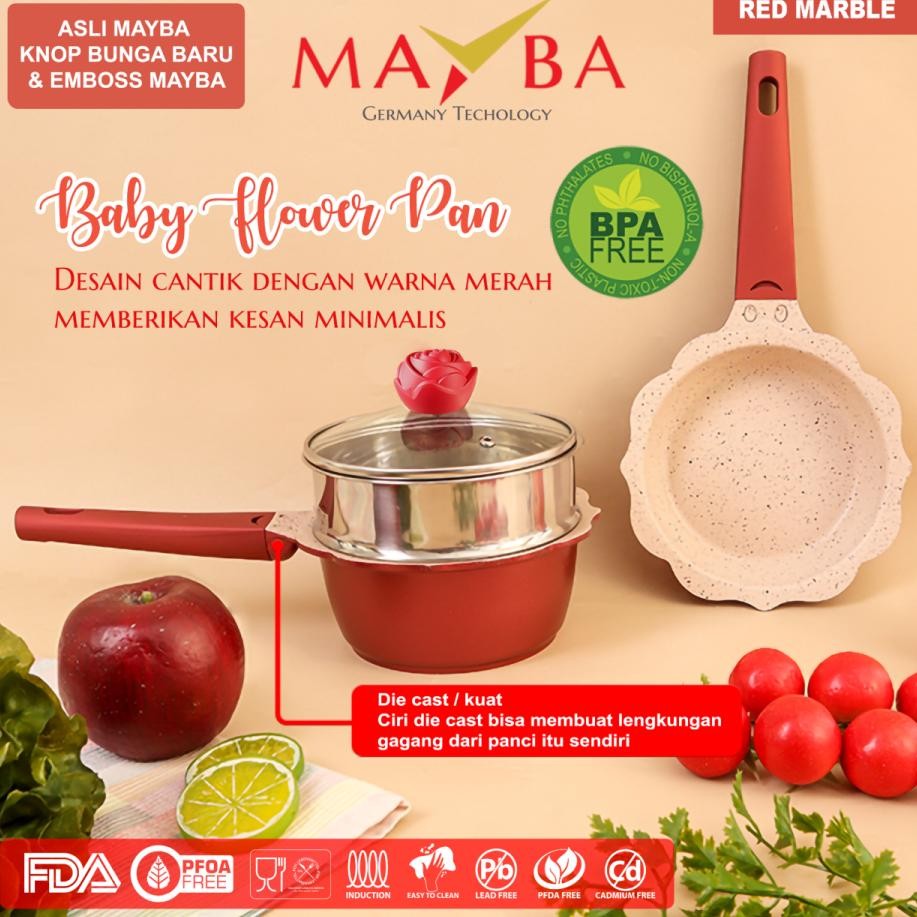 PANCI SET MPASI Bayi 16m MAYBA PREMIUM GRANITE baby cooking set DIECAST TECHNOLOGY