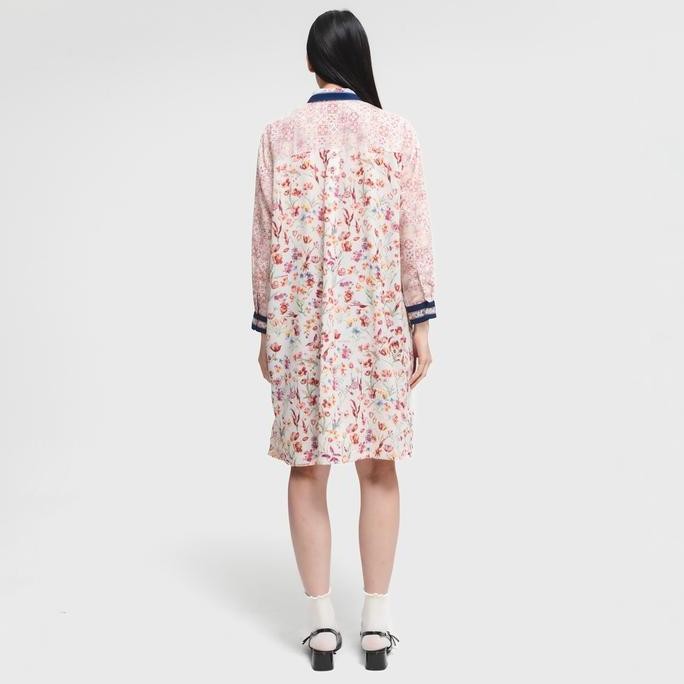 Cottonink X Artkea - Dress Wanita Navy Noth #Bestselling