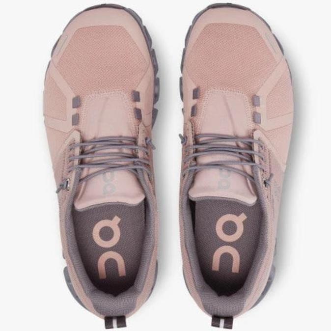 On Running Women'S Shoes - On Running Cloud 5 Waterproof - Rose/Foss