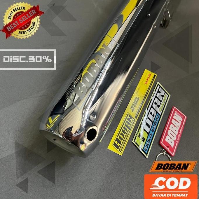 Knalpot Boban Nuklir, C33, C39, Knalpot Rx King, Rx Spesial Original Ready