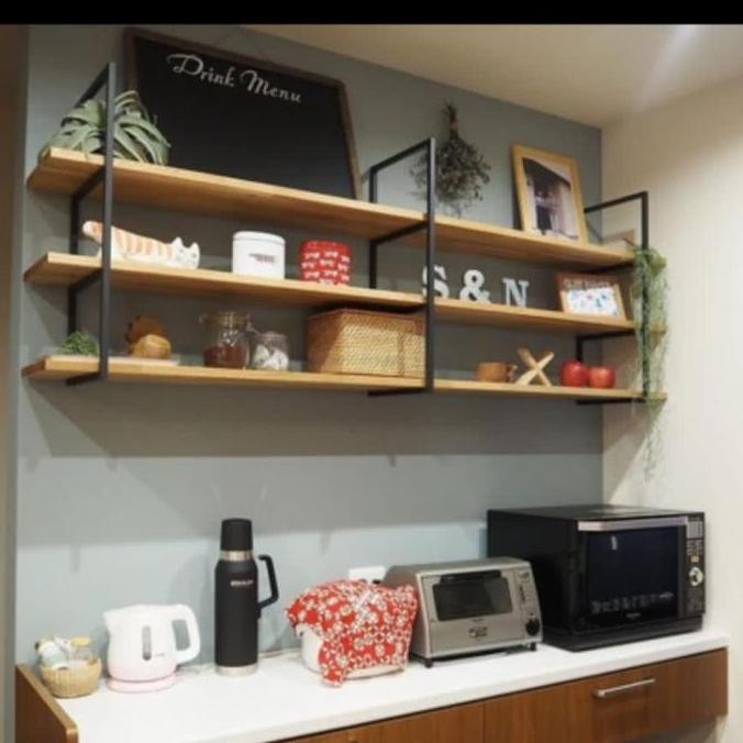 Rak Dapur Gantung Industrial Custom