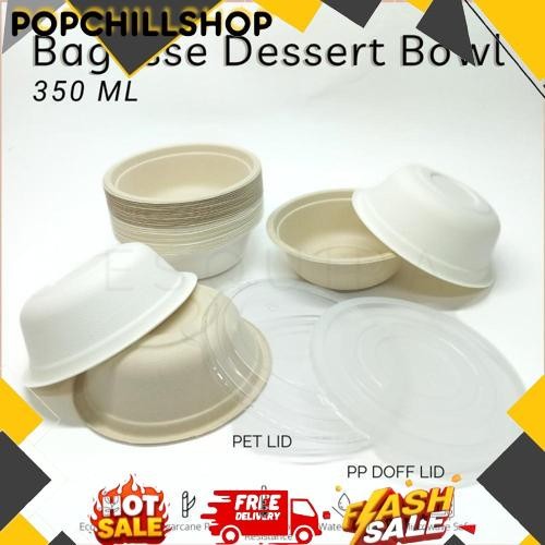 New Bagasse Dessert Snack Bowl 350 ML BG350