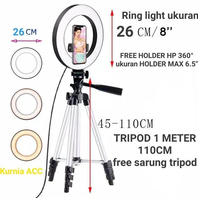 TRIPOD KAMERA TRIPOD HP TRIPOD TABLET IPAD AKSESORIS HANDPHONE HOLDER