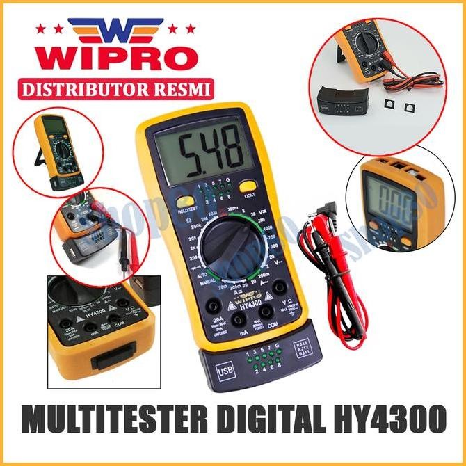 BEBAS ONGKIR - Wipro Multitester DIgital Avometer Multimeter Multi Tester HY4300