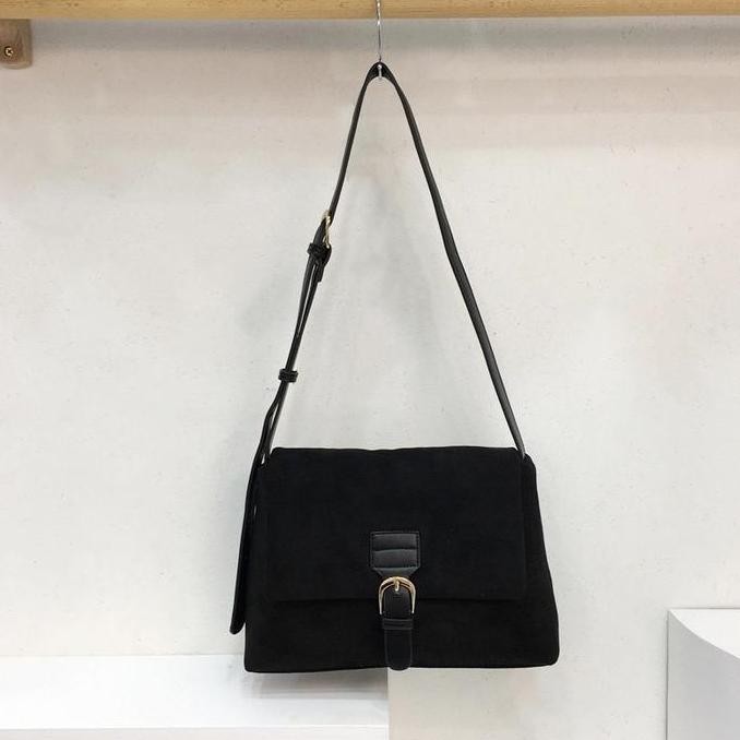 Tas Selempang Beludru Wanita Tas Cewek Retro Suede Messenger Bag G 574