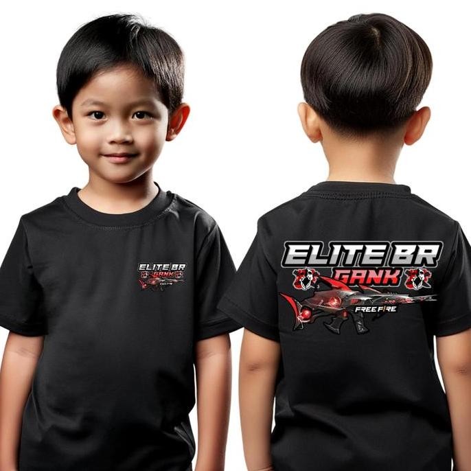 DB47 >> KAOS ANAK ELITE BR GANK SCAR MEGALODON FF DB BAJU DISTRO COWOK CEWEK