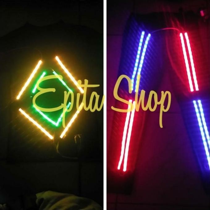 Lampu LED Strip 3528 + Baterai + Saklar + Minibox (Lampu portable)