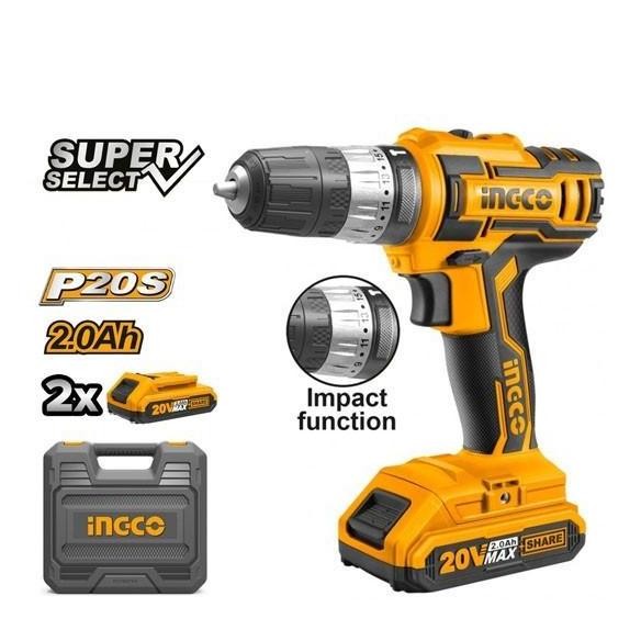 jhonxie- Bor Tembok Beton Hemat Eco Impact Drill INGCO CIDLI200215