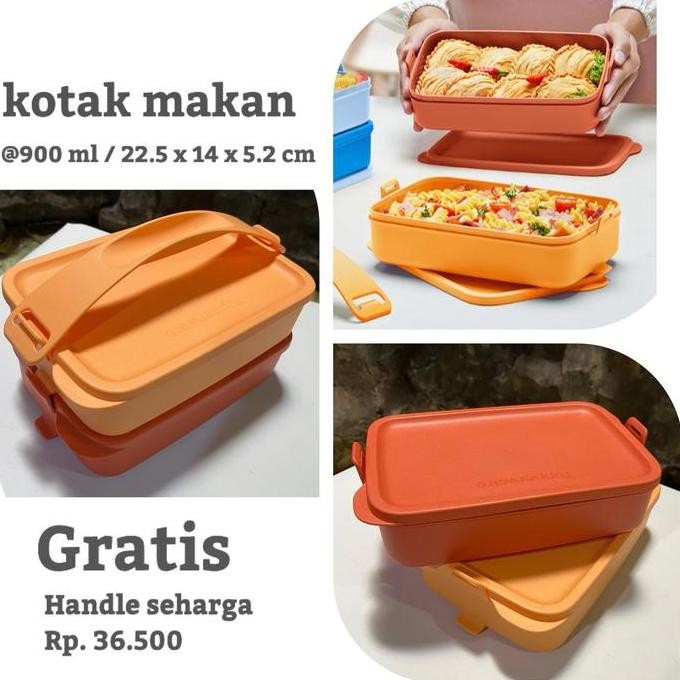 Tempat Makan Tupperware Lunch Box 900 Ml