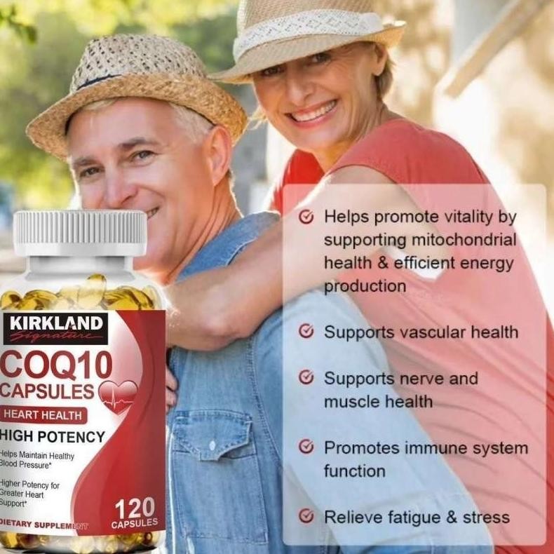 Usa Coq10 300Mg High Potency 120 Kapsul Suplemen Jantung Original
