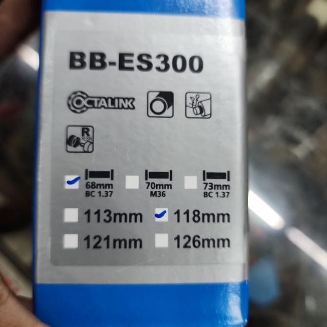 Bottom Bracket BB Octalink Shimano 118 BB-ES300 Hollowtech HT 1 Octalink ES 300 68mm 118 Original Wi