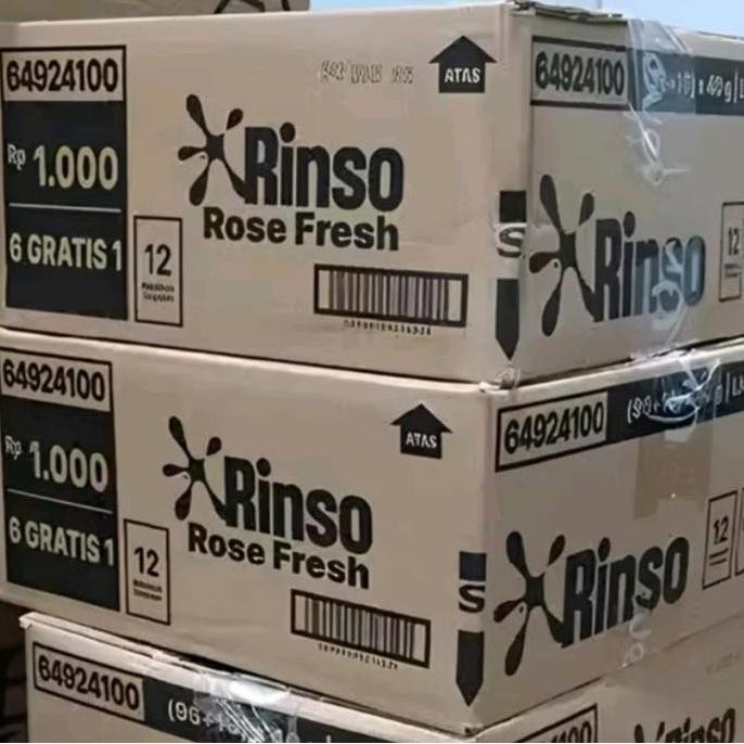1 Dus Deterjen Cair Rinso 40gr (1000) isi 112 Sachet AYB
