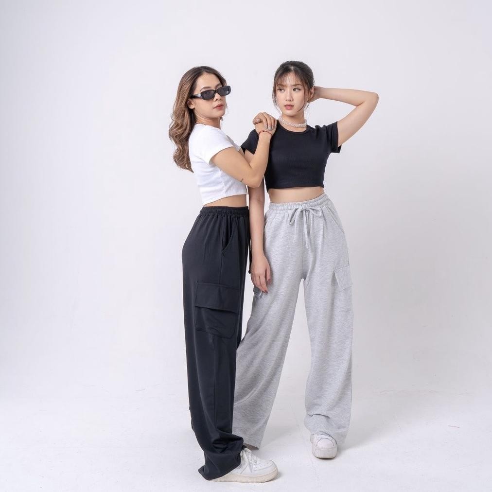 AIJO - Yoona Cargo Pants Bebytery Ukuran M-L