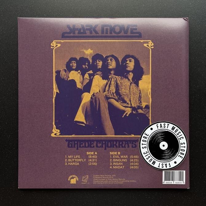 Vinyl / Piringan Hitam Shark Move - Ghede Chokras Pressing USA Rare Koleksi Original