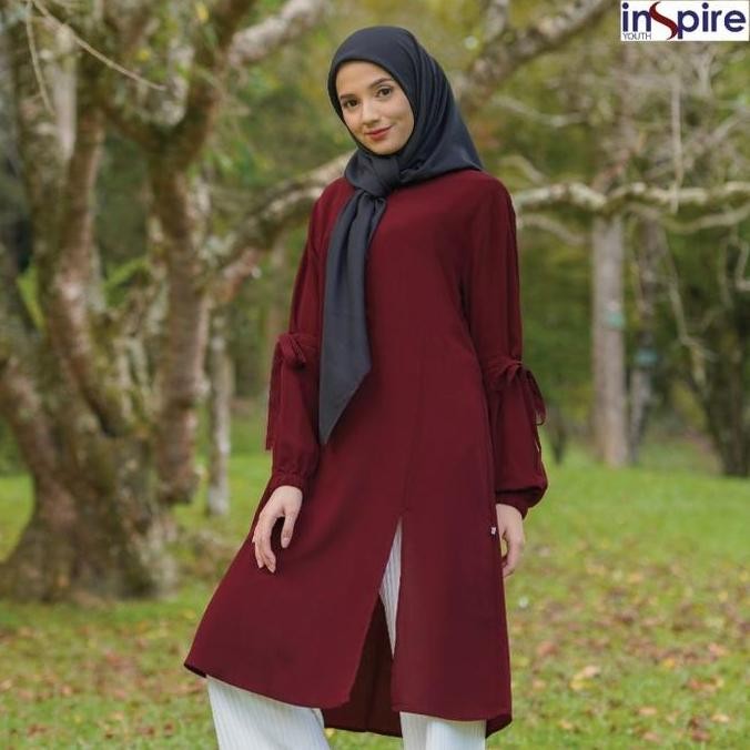 Inspire Tunik Itu 79 Warna Merah Marun Baju Atasan Wanita Branded Adem