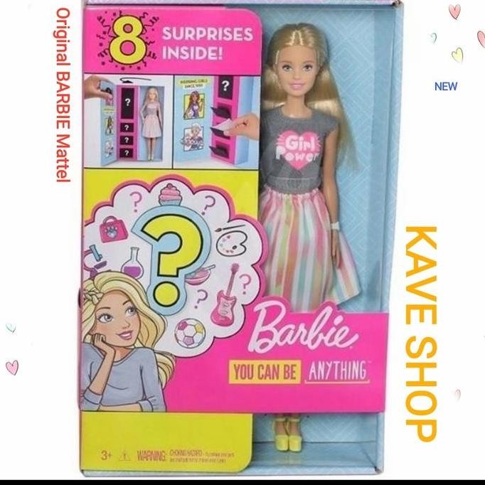 Barbie MATTEL Original Suprise Careers + 3 set baju 8 Surprises Inside Segel Baru Original KAVE SHOP