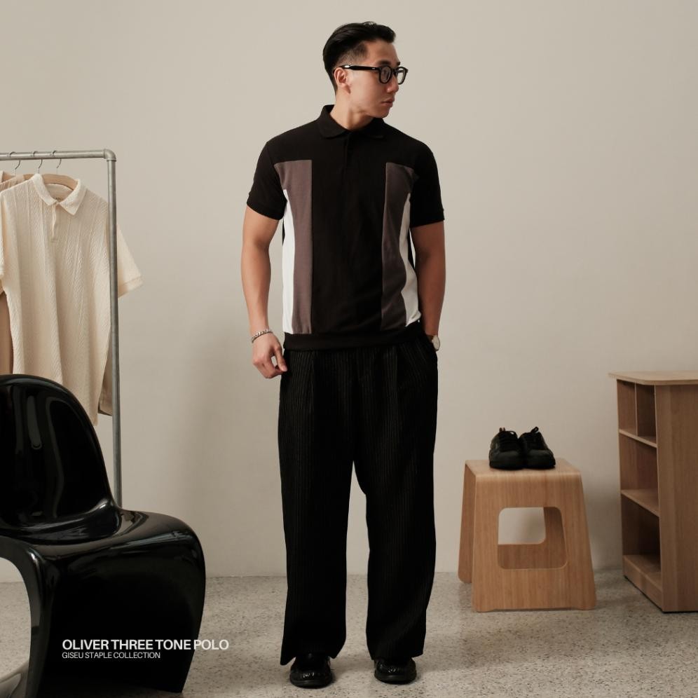 Giseu - Oliver Three Tone Polo Katun S-XL