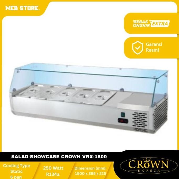 CORVUS Salad Showcase Tempat Pemajang Salad/ Display Salad / Salad Chiller Display Sayuran CROWN VRX