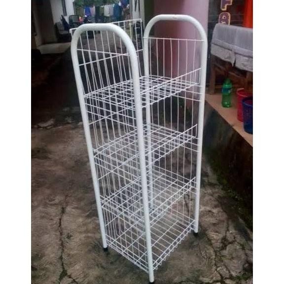 Rak Snack Chiki 4 Susun Anti Karat Multiguna