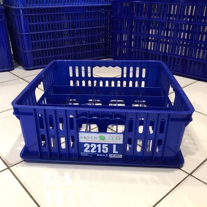 Container/krat industri gelas 25 bh 2215L Green leaf RAM