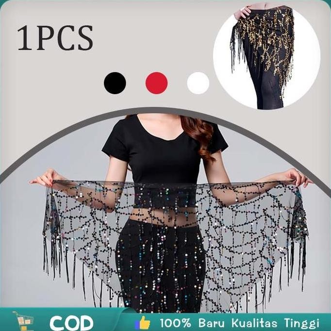 Belly Dance Belt / Selendang Belly Dance / Aksesoris Belly Dance Belt / Belly Dance Hip Scarf / Rumb