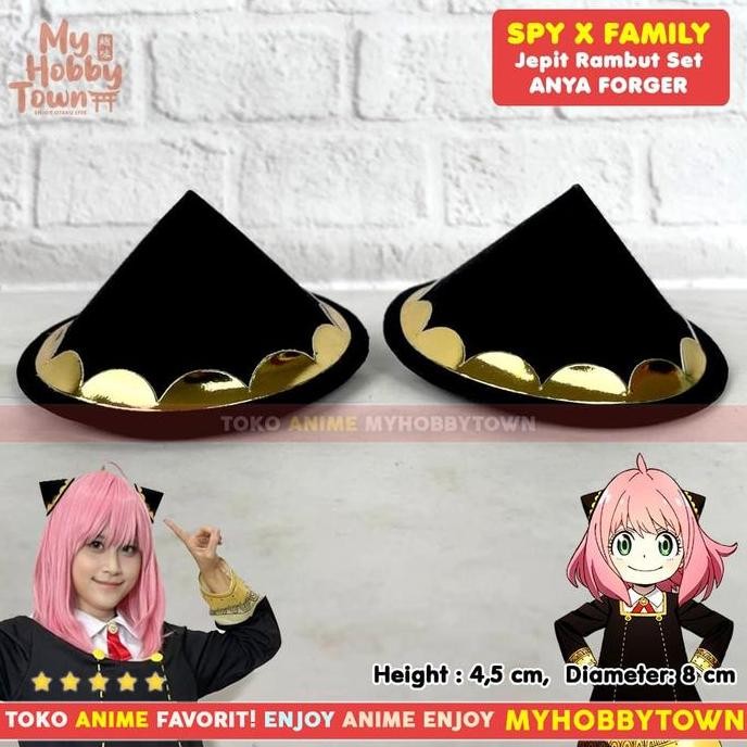 Jepit Rambut Anya Forger Kostum Cosplay Property Spy X Family