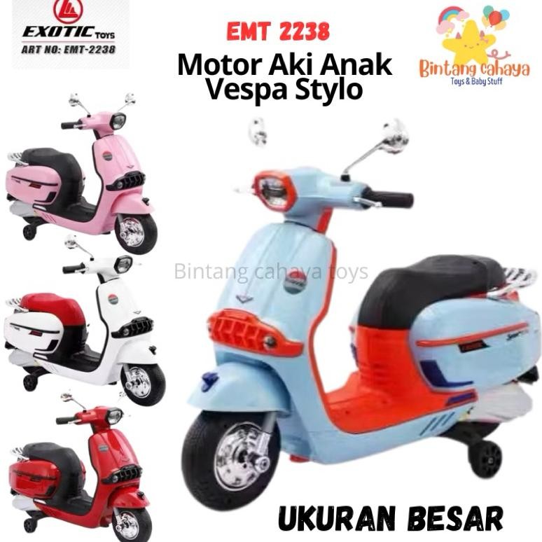 Motor aki anak vespa besar vestic PMB M288 EMT 2238 listrik ces cas an