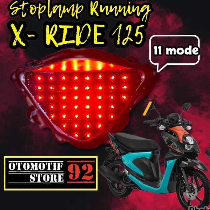 Promo Stoplamp x ride 125 11 mode otomatis Lampu Motorcycle COD