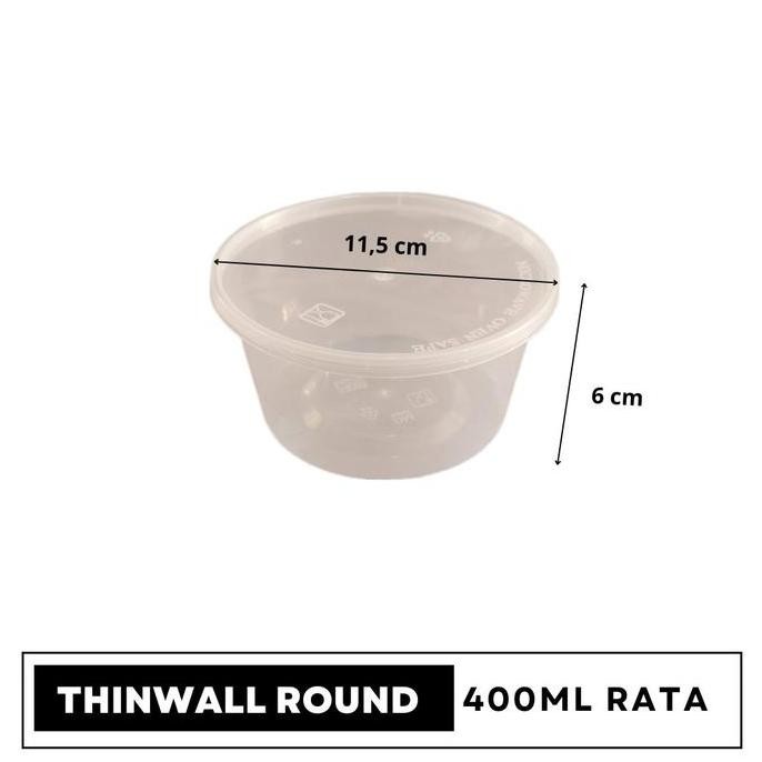 Mangkok Plastik | Thinwall Bowl 400ml