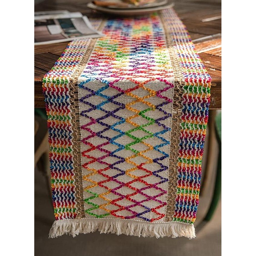 Table Runner Meja Makan Table Runner Rajut