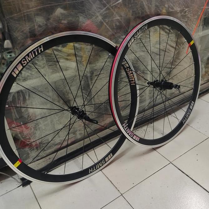 Wheelset 700C Rim Brake SMITH Set Depan Belakang QR