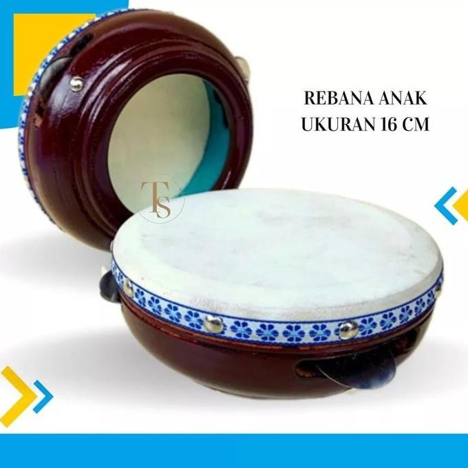 Rebana mainan anak Alat hadroh Alat musik rebana alat rebana alat hadroh ALU