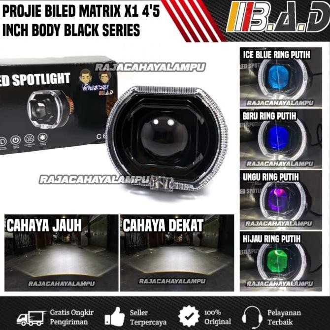 Promo Projie Biled Matrix X1 C626 PRO 4'5 Inch BAD Body Black Series Cahaya Flat Cut COD
