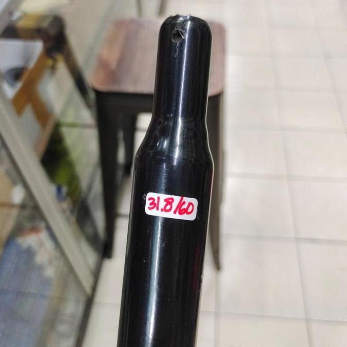 Tiang sadel 31.8mm 60 cm besi hitam